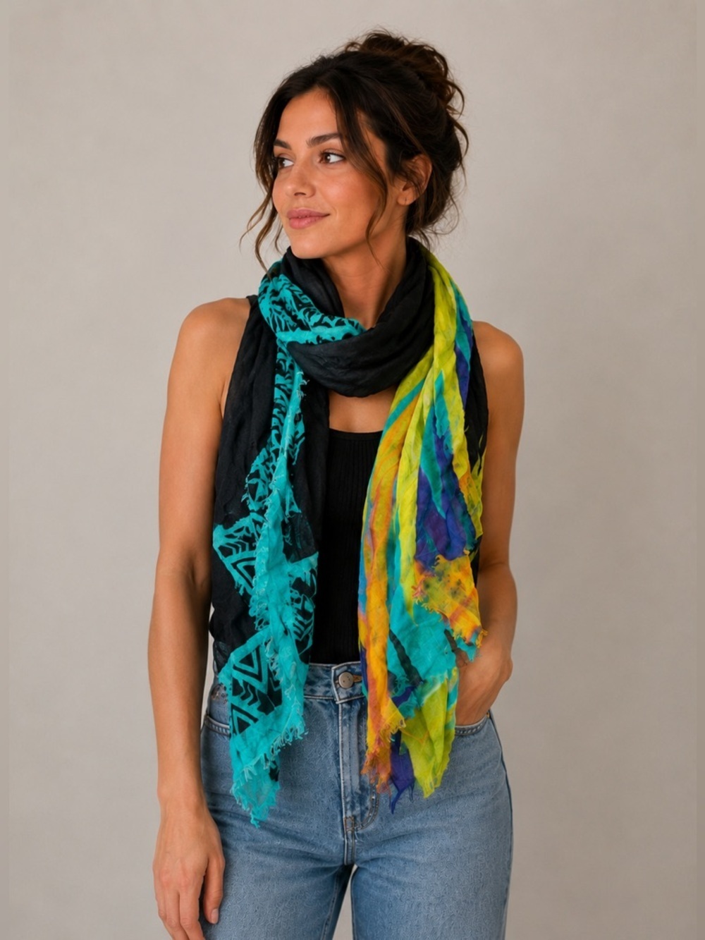 Twelfth Street by Cynthia Vincent Scarf Shawl